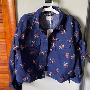 Wrangler floral retro crop jacket